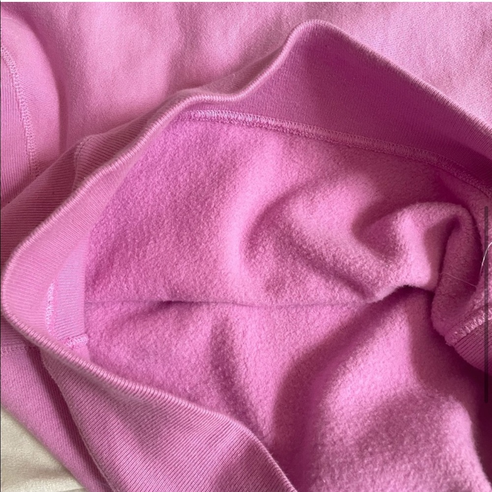 Champion Reverse Weave Pink Fleece Top Sweatshirt Small - Picture 4 of 7